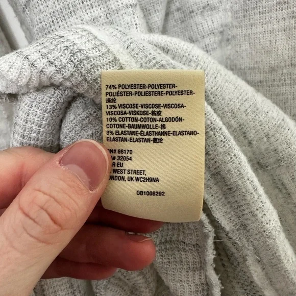 Anthropologie Maeve Light Gray Cowl Neck Sweater - Picture 7 of 7